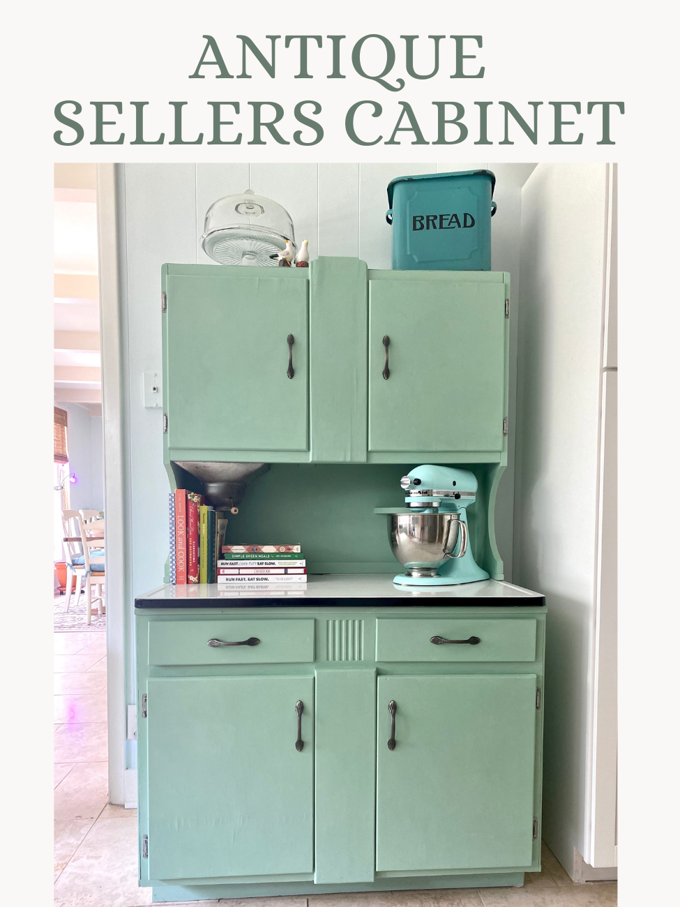 Antique Sellers Cabinet Makeover