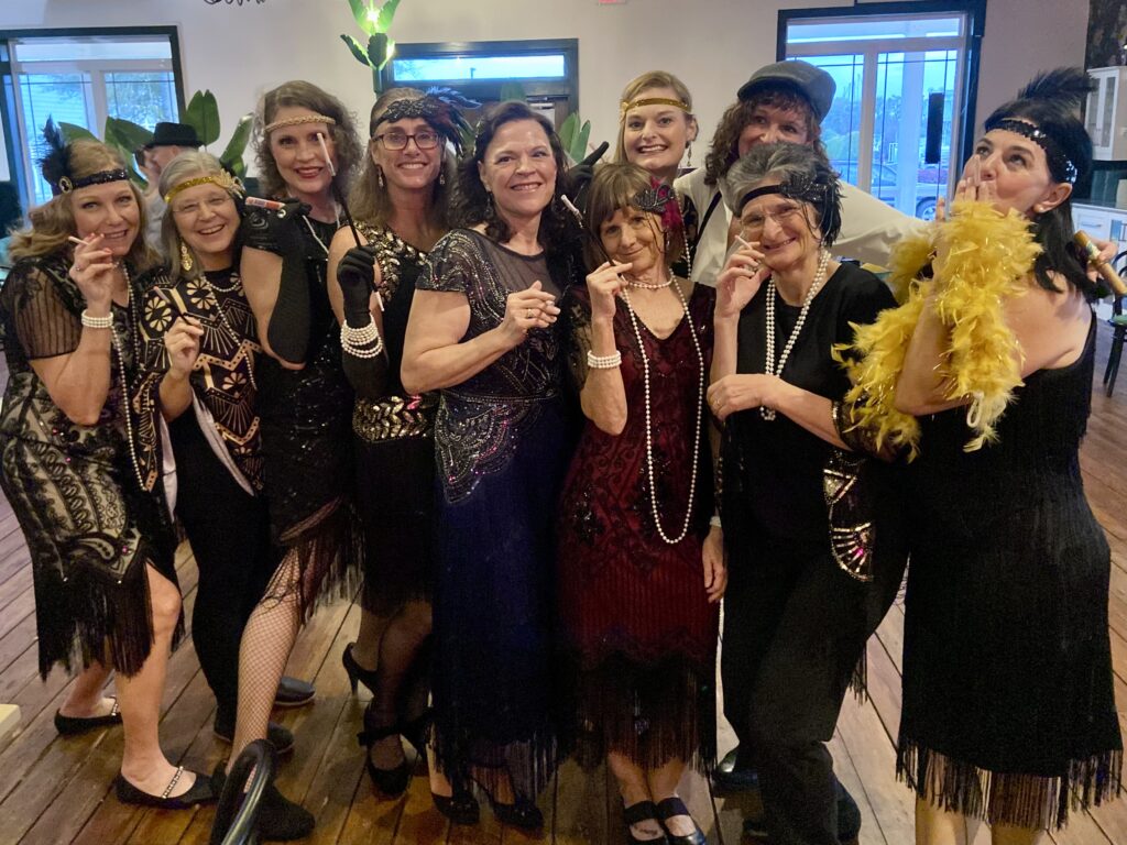 flapper girls (they're candy cigarettes!)